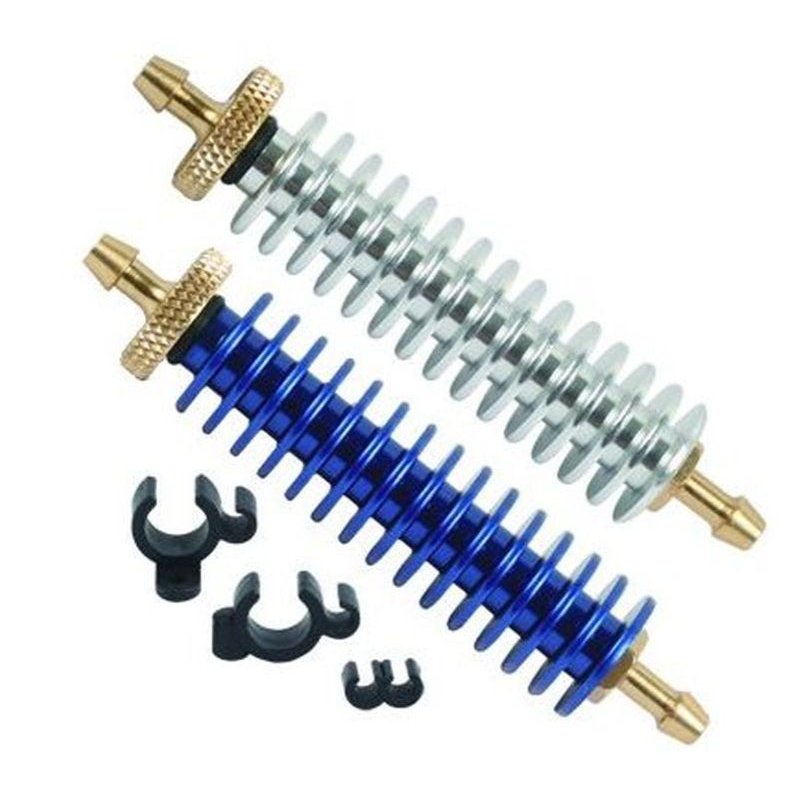 Exhaust Gas Cooler with Holder and Fuel Tube Clip (Silber), 14,90 &eu