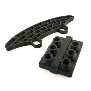 Mugen MTC2 / MTC2R FlexBumper Adjustable (0 bis +5mm) Set inkl. Einsätze