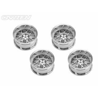 CARTEN OFFSET CHANGEABLE WHEEL SET (14SPOKE/MATTE SILVER) / 4PCS