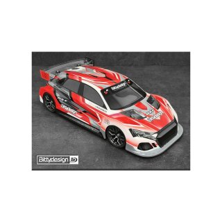 Bittydesign A3-F 1/10 FWD Body Clear 190mm (ULT - Ultra Light Weight - 0.5mm)