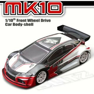 Team Titan BLITZ MK10 FWD 190mm Karosserie (unlackiert) 0.5 mm Lightweight