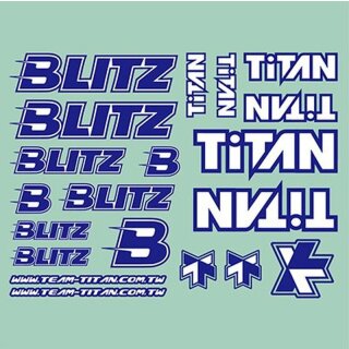 TiTAN /BLITZ Decal (Blue /White)