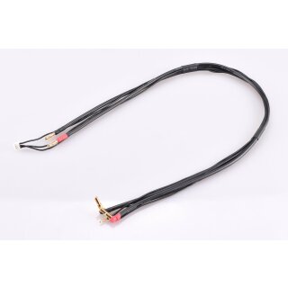 Vampire Racing 5926 - 2S Ladekabel - "All Black" - 60cm lang - abgestufter 4/5mm + 3polig EH Stecker