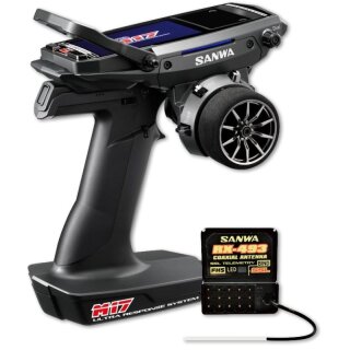 SANWA SAN101A32483A - M17 - RX-493i / ohne Servos/ TX/RX Farb-Touch-Display SANWA SURFACE CH4 2.4GHz FH5 Ultra Response Mode