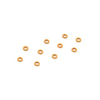 XRAY 303141-O - T4 Alu Unterlegscheibe 3x5x1.0mm - ORANGE (10 Stück)