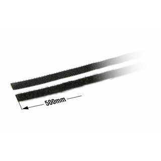 HUDY 107872 - Klettband, selbstklebend - Karosseriebefestigung Offroad - 8x500mm - schwarz