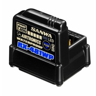 SANWA SAN107A41311A - RX-481WP Empfänger (2.4GHz FH3, FH4/SSR/4-Kanal/wasserdicht)