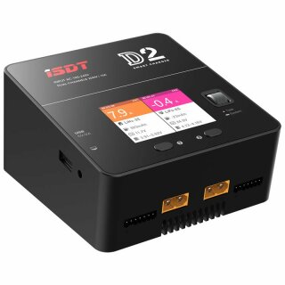 MTTEC iSDT DUO SMART CHARGER D2 - 200W, 12A, 2x6S Lipo, integriertes Netzteil