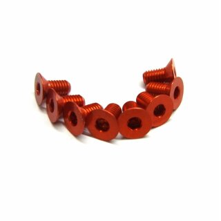 Aluminium Schraube Senkkopf 3x6mm Orange (8Stk.), 6,90 €