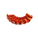 Aluminium Schraube Rundkopf 3x8mm Orange (8Stk.)