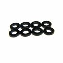 Aluminium Spacer 3 x 1,0mm Schwarz (8Stk.)