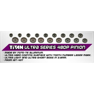 48dp 18T Aluminum Pinion /Ultra Series