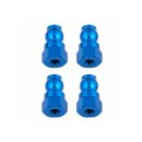 Team Associated Shock Bushings, 12 mm, blue aluminum