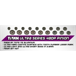 48dp 23T Aluminum Pinion /Ultra Series