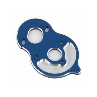 Team Associated B6.1 Standup Motor Plate, blue aluminum