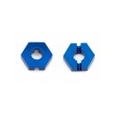 Team Associated B64 Front Wheel Hexes, 12 mm, blue...