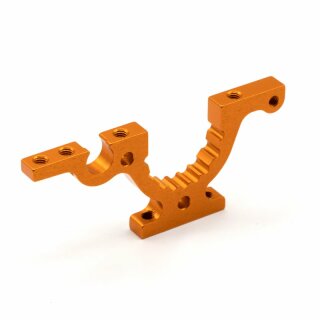 T4F Alu Bulkhead unten - einstellbar -vorne links - Orange