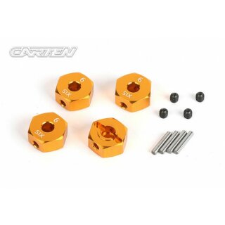 12mm Aluminium Radmitnehmer-Set (6mm Breit)