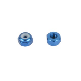 M2.6 Aluminum Nylon Nut (For Mugen /Kyosho Shock Piston) (8pcs /Pack)