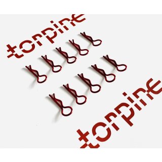 Body clip red  for 1/10 (10pcs)
