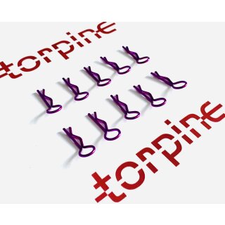 Body clip purple for 1/10 (10pcs)