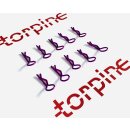 Body clip purple for 1/10 (10pcs)