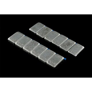 LiPo Gewichte 12 x 5g selbstklebend - silber-