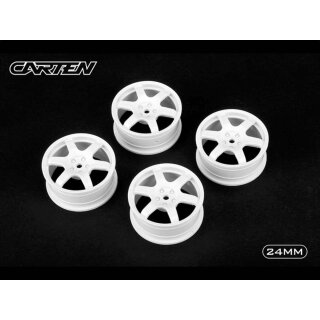 CARTEN 6-Speichen Felge weiss 24mm (4)