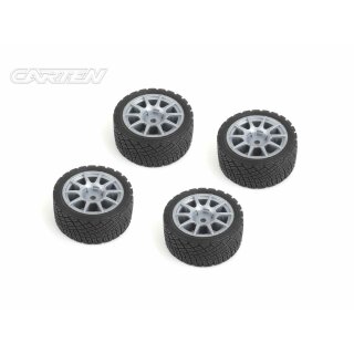 CARTEN M-Rally Rädersatz 10-Speichen +1mm grau (4)