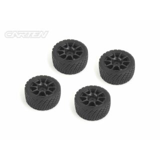 CARTEN M-Rally Rädersatz 10-Speichen +1mm Schwarz (4)