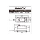 SAV&Ouml;X SV-1254MG Low Profile Coreless Digital Servo 15kg/0,085sek