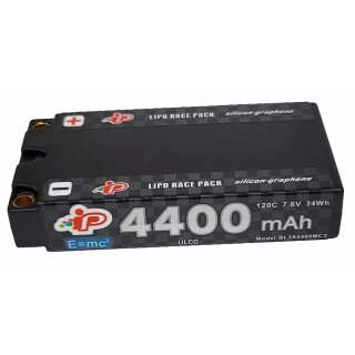 MC3 4400mAh 120C 7.6V Long Runtime LCG Graphene Shorty Pack LiHV