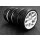 Slick Reifen Belted 24mm fertig verklebt auf 10-Speichen Felge - Wei&szlig; (4)